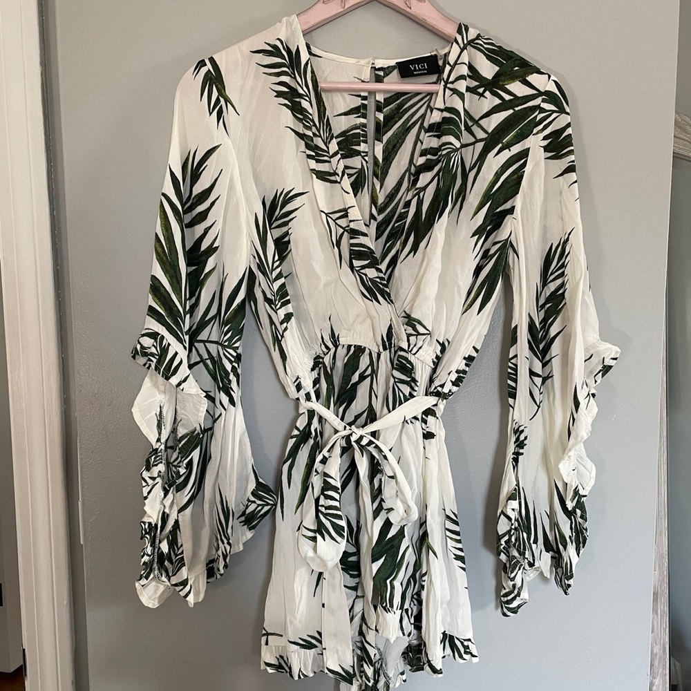 Palm Leaf Romper